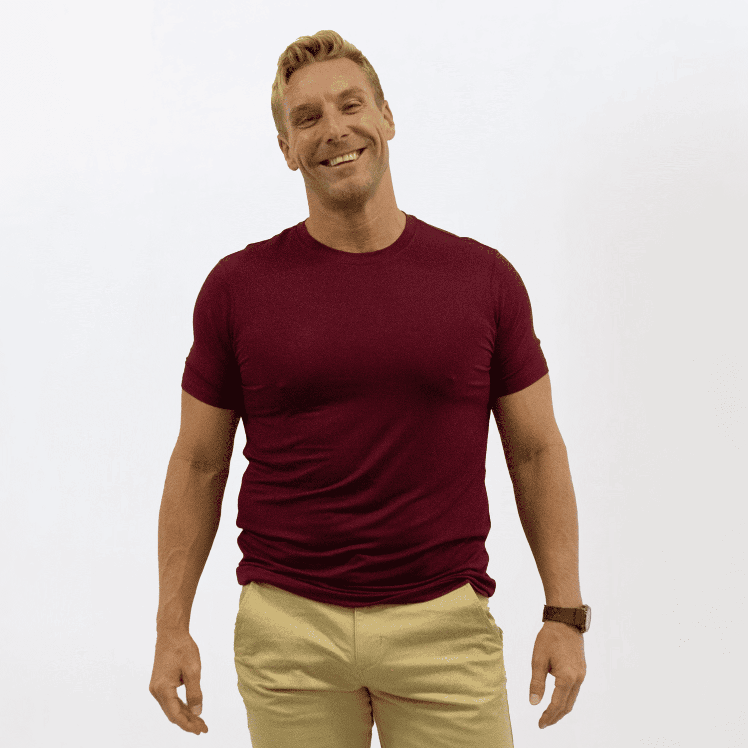 ox blood casual t-shirt