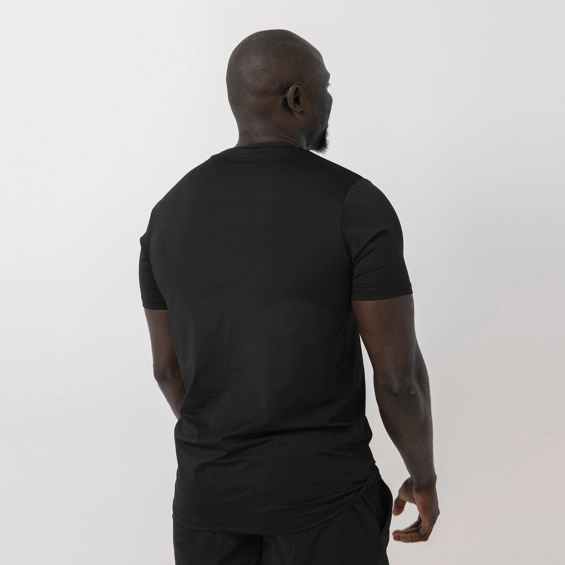 black t-shirt